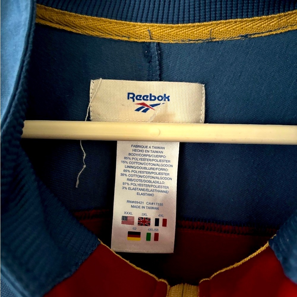 Vintage Reebok Barcelona Blue and Red Athletic Jacket - Picture 5 of 6
